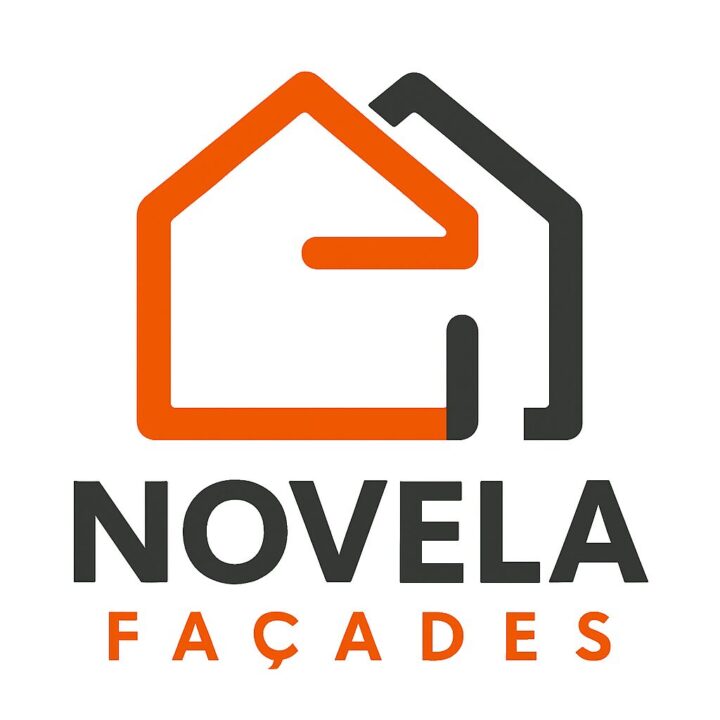 Logo Novela Façades maison orange et noir