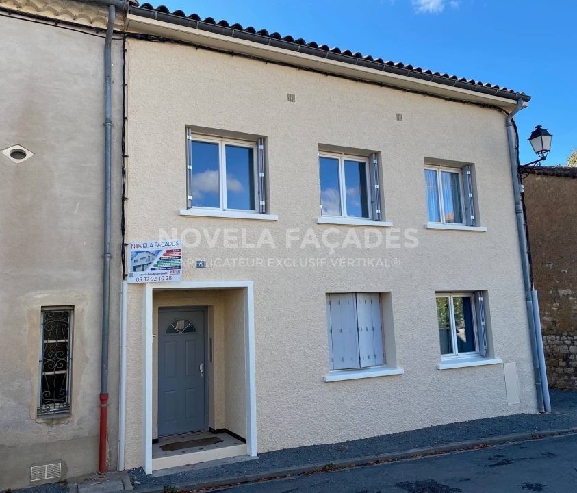 Ravalement façades d'une maison à Gaillac, 81600, Tarn